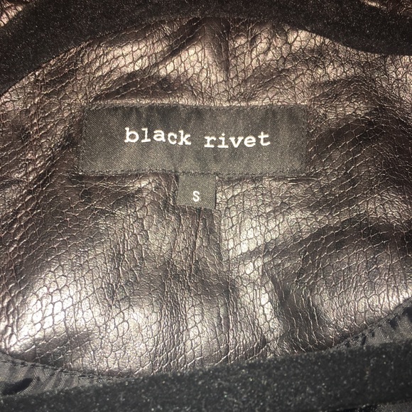 ✨NWT Black Rivet faux leather jacket✨ - Picture 5 of 7